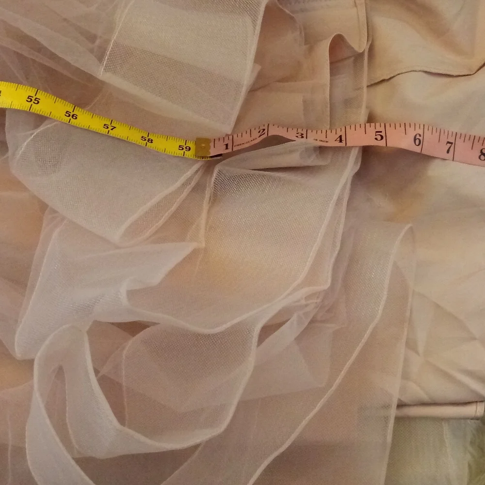 La Femme Illusion A-Line Tulle Ball Gown Size 14 - Picture 12 of 15